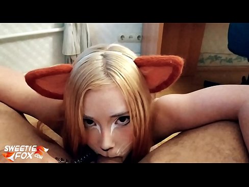 ❤️ Кицунэ заглотить хуй и сперма в рот ❤️ Порно у нас ️